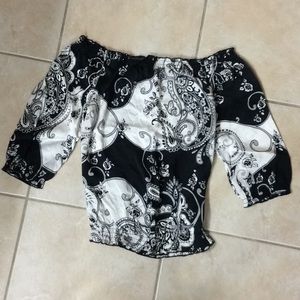 White House Black Market. WHBM silky off top.